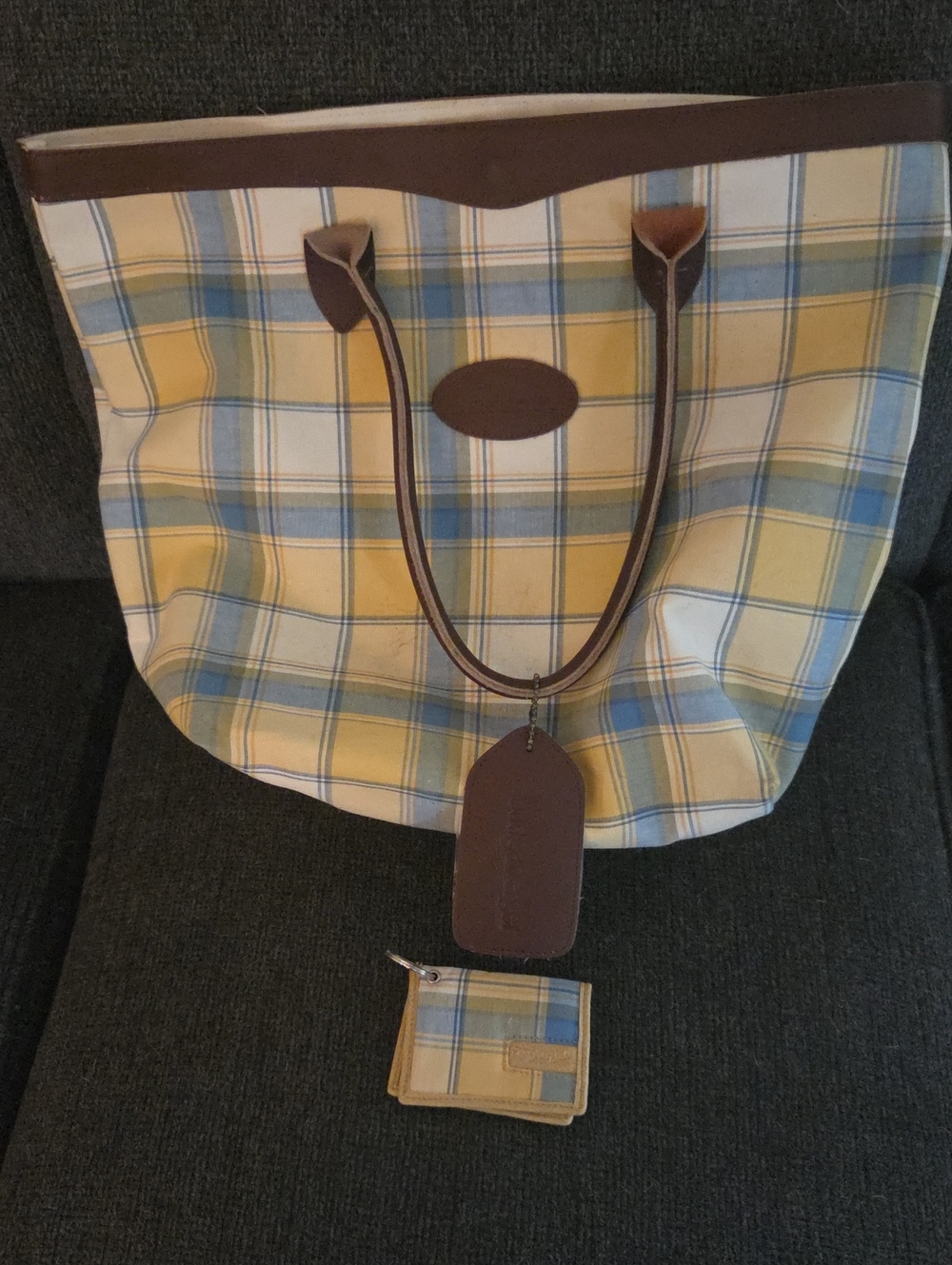 Longaberger Tote Bag With Small Wallet